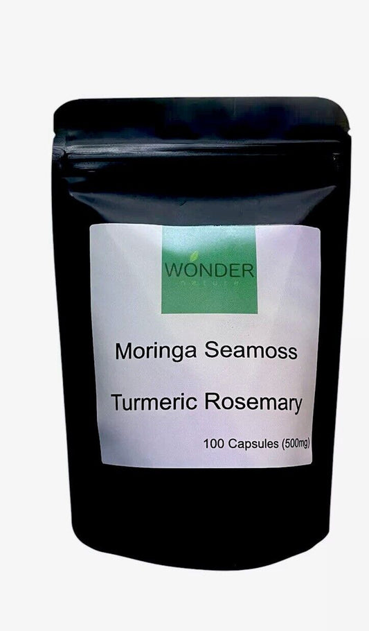 Sea Moss, Turmeric, Rosemary and Moringa Blend | All Natural Organic Handmade